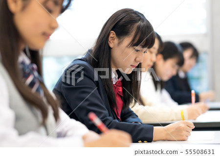 High school students, exams, exams High school students, exams, exams 55508631