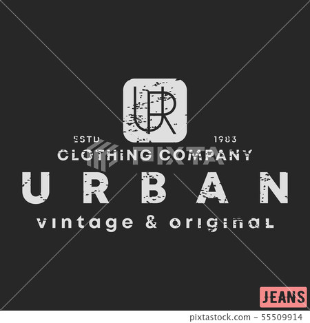 T-shirt print design. Urban clothing vintage 55509914