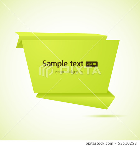 Abstract origami speech bubble vector background - Stock Illustration ...