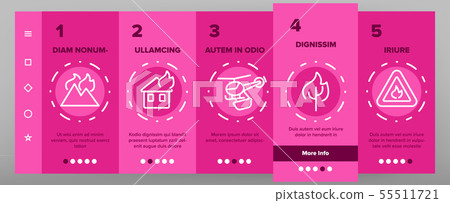 Wildfire, Bushfire Vector Onboarding 55511721