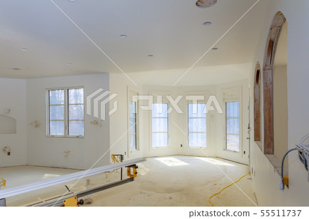 Unfinished apartment interior sheetrock in new 55511737
