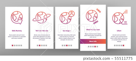 World, Globe, Planet Earth Vector Onboarding 55511775