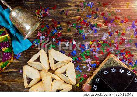 Jewish purim hamantaschen homemade cookies with 55511845