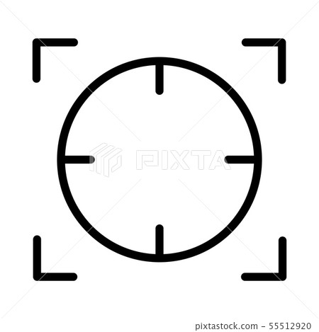 Focal Point Or Focus Icon Design Vector Stock Illustration