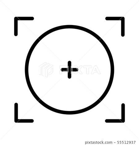 Focal point or focus icon design. Vector 55512937