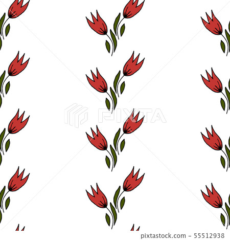 Seamless floral pattern. Pattern for fabric 55512938