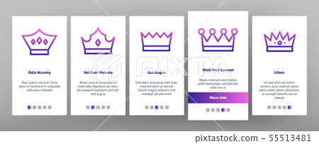Royal Headwear, Crowns And Tiaras Vector Onboarding 55513481