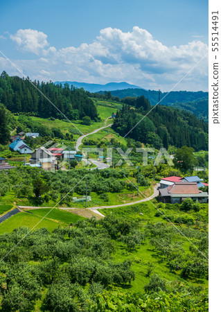 當地移民形象:山村風景:上郡內郡夏川小村 當地移民形象:山村風景:上郡內郡夏川小村 55514491