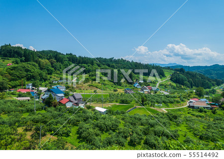 當地移民形象:山村風景:上郡內郡夏川小村 當地移民形象:山村風景:上郡內郡夏川小村 55514492