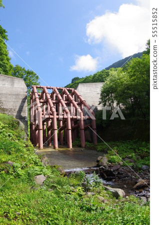 Shinshu Kotani Village Sabo Works Kurokawazawa Steel frame structure dams Structure that combines steel pipes in a three-dimensional grid shape 55515852