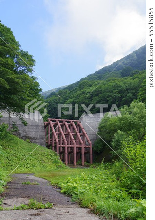 Shinshu Kotani Village Sabo Works Kurokawazawa Steel frame structure dams Structure that combines steel pipes in a three-dimensional grid shape 55515855