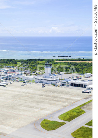 Ishigaki Airport Ishigaki Island seen from the sky 55516469