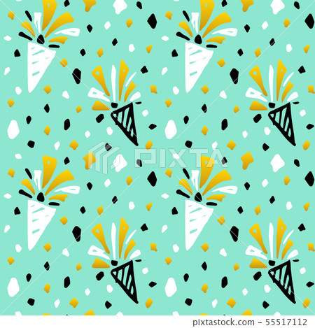 Party Confetti Seamless Pattern - Stock Illustration [55517112] - PIXTA