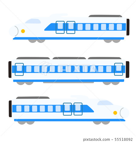 零系新幹線手繪插畫無主線 55518092