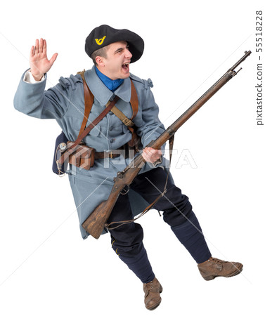French soldier 1914 1918 attack, November 11th on 55518228