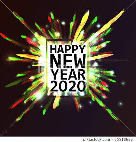 2020. Happy New Year. 2020. Happy New Year. 55518652