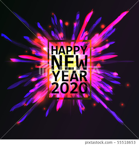 2020. Happy New Year. 2020. Happy New Year. 55518653