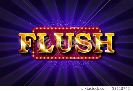 Flush. Illustration Online Poker casino 55518743