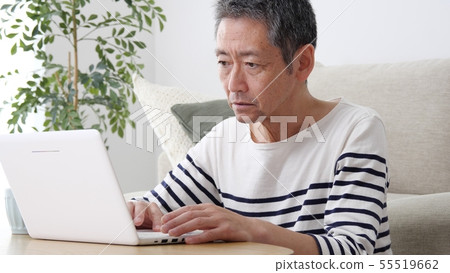 Male 50s 60s Personal Computer Male 50s 60s Personal Computer 55519662