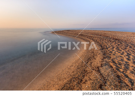 sunrise in Possidi Cape beach, Greece sunrise in Possidi Cape beach, Greece 55520405