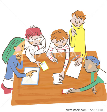 Conversation on the table Conversation on the table 55521409