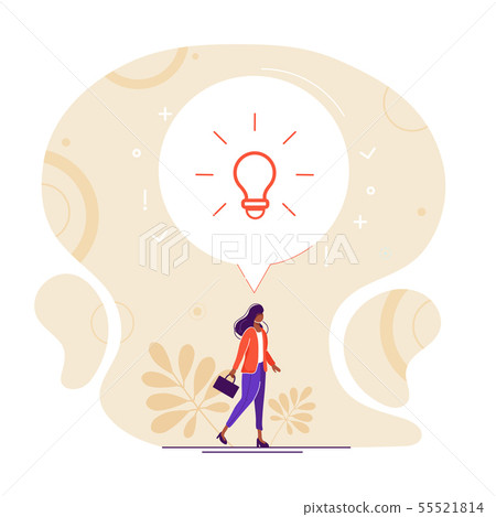 business lady walking  55521814