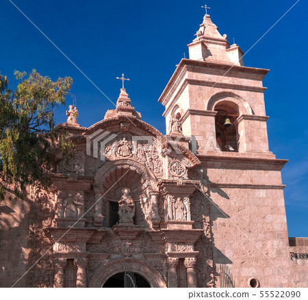 Exterior ciew to facade of Iglesia de San Juan Exterior ciew to facade of Iglesia de San Juan 55522090