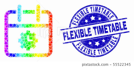 Vector Bright Pixel Calendar Time Options Icon...-插圖素材 [55522345] - PIXTA圖庫
