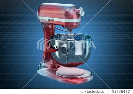 Visualization 3d cad model of stand kitchen mixer Visualization 3d cad model of stand kitchen mixer 55526487