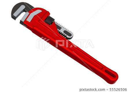 Pipe Wrench, 3D rendering 55526506