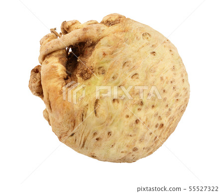 Fresh celery root isolated on white background 55527322