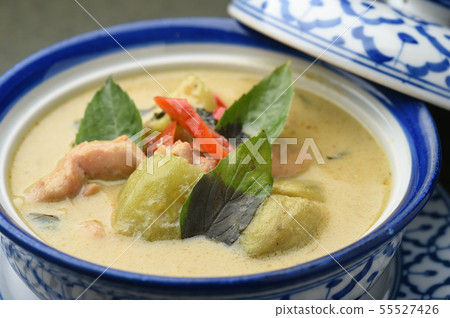 Thai food green curry 55527426