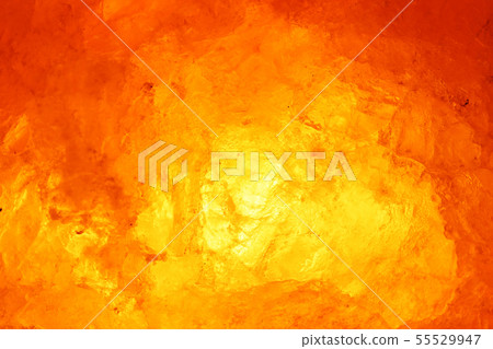 Close-up rock salt lamp that emits meditative light 55529947