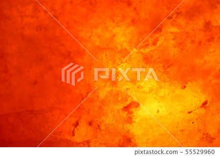 Close-up rock salt lamp that emits meditative light 55529960