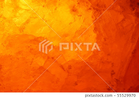 Close-up rock salt lamp that emits meditative light 55529970