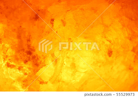 Close-up rock salt lamp that emits meditative light 55529973