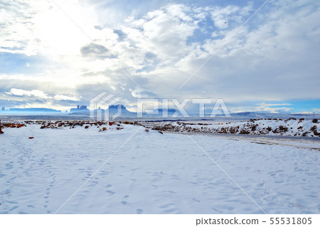 Forest Gump Point in Snow Scene Forest Gump Point in Snow Scene 55531805