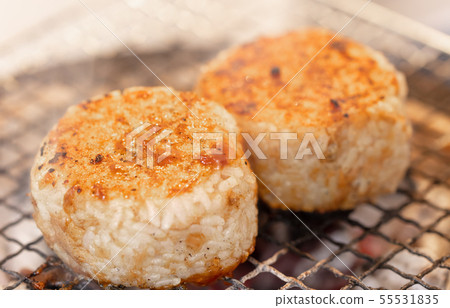 Meat miso-grilled rice balls baked in seven rings Meat miso-grilled rice balls baked in seven rings 55531835