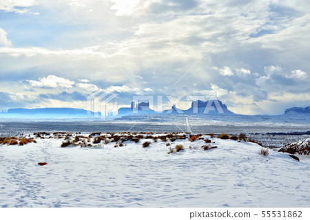 Forest Gump Point in Snow Scene 55531862