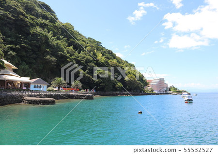 View of Awashima Marine Park in Numazu City, Shizuoka Prefecture from a ferry 55532527