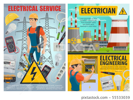 Electrician, electrcal tools, wire, light bulbs Electrician, electrcal tools, wire, light bulbs 55533039