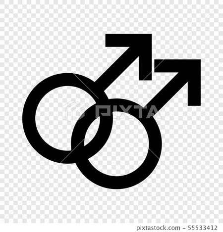 Double male symbol 55533412
