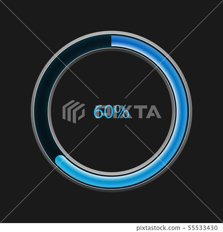 Round progress loading bar - Stock Illustration [55533430] - PIXTA