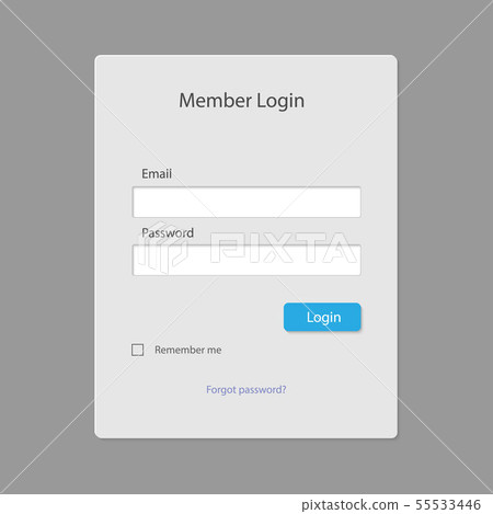Login form page template Login form page template 55533446