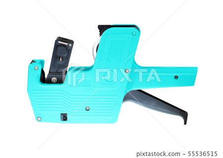 Shop pricing gun isolated on a white background Shop pricing gun isolated on a white background 55536515