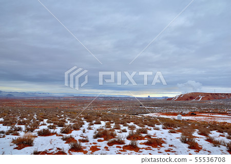 Horseshoe Bend Snowy Desert Horseshoe Bend Snowy Desert 55536708