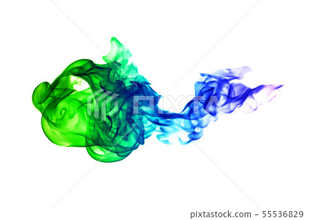 Abstract colorful flame patterns on white Abstract colorful flame patterns on white 55536829