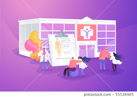 Rehabilitation center concept vector illustration 55536985