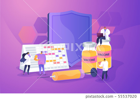 Vaccination program concept vector illustration Vaccination program concept vector illustration 55537020