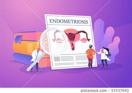 Endometriosis concept vector illustration Endometriosis concept vector illustration 55537043